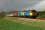 Freightliner 47 847 at the rear of the 11.50 service from Wymondham