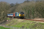 47 847 at the rear of the 11.50 service from Wymondham, seen at Crownthorpe